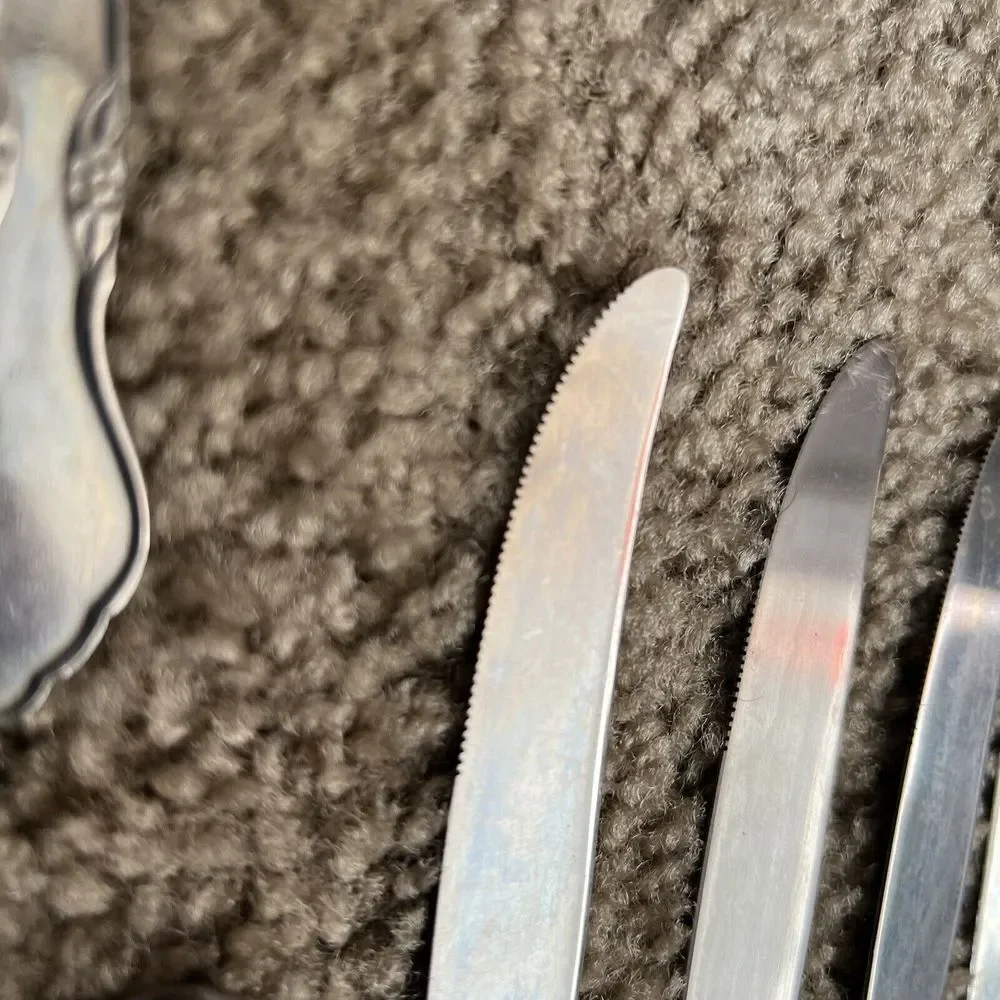 lot-14 Vtg  Flatware Spoons‎ Knives Forks Japan Northland Stainless